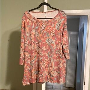 Dear Scarlett Paisley Print Tunic